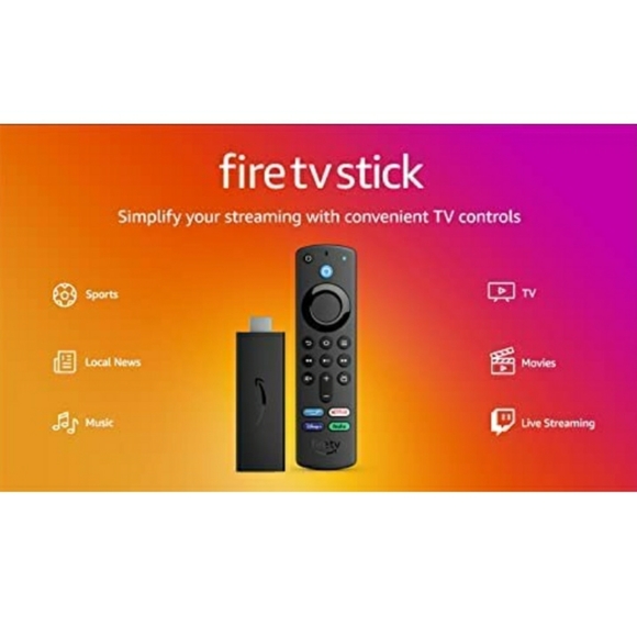 Fire TV Stick with Alexa Voice Remote (includes TV controls) HD Streaming Device - Picture 4 of 9